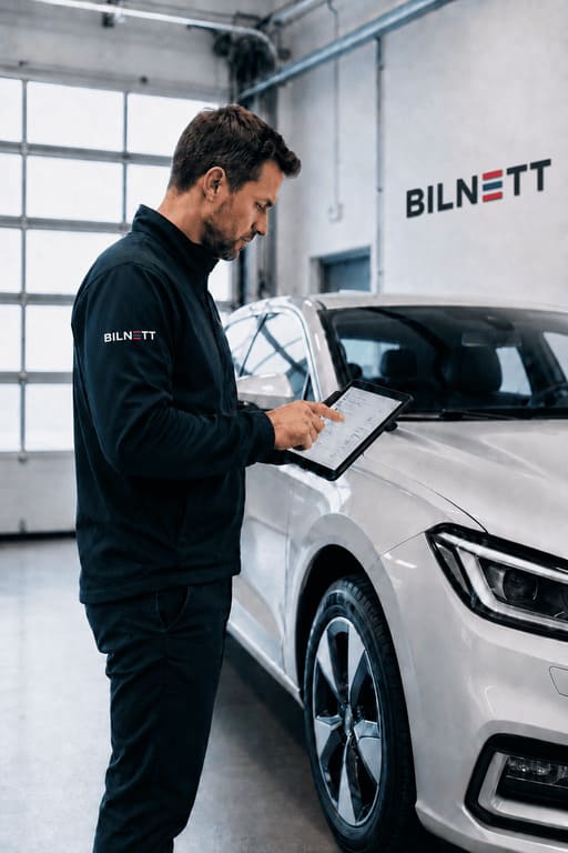 Bilnett bilauksjon og kontroll av bil