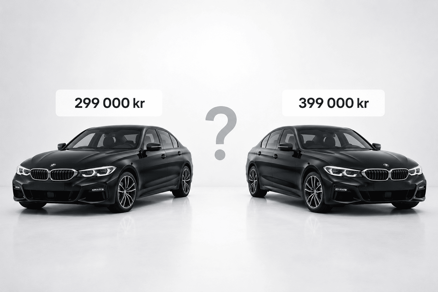 Hvorfor kan to tilsynelatende like biler ha en prisforskjell på 100 000 kroner?